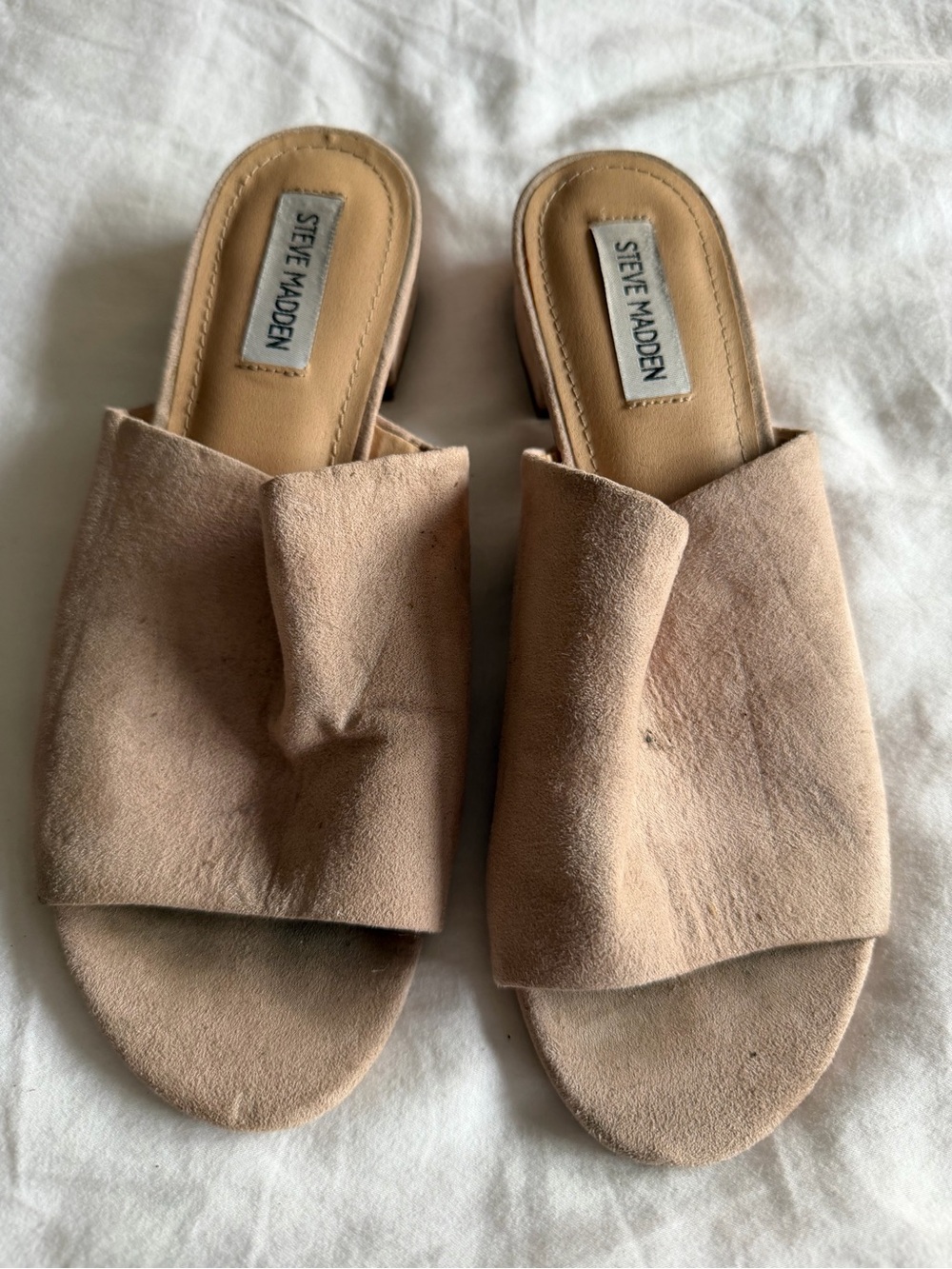 Steve Madden Women’s Nude Slide Sandals, size 7